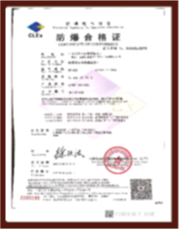 CNEx Explosion-Proof Certificate