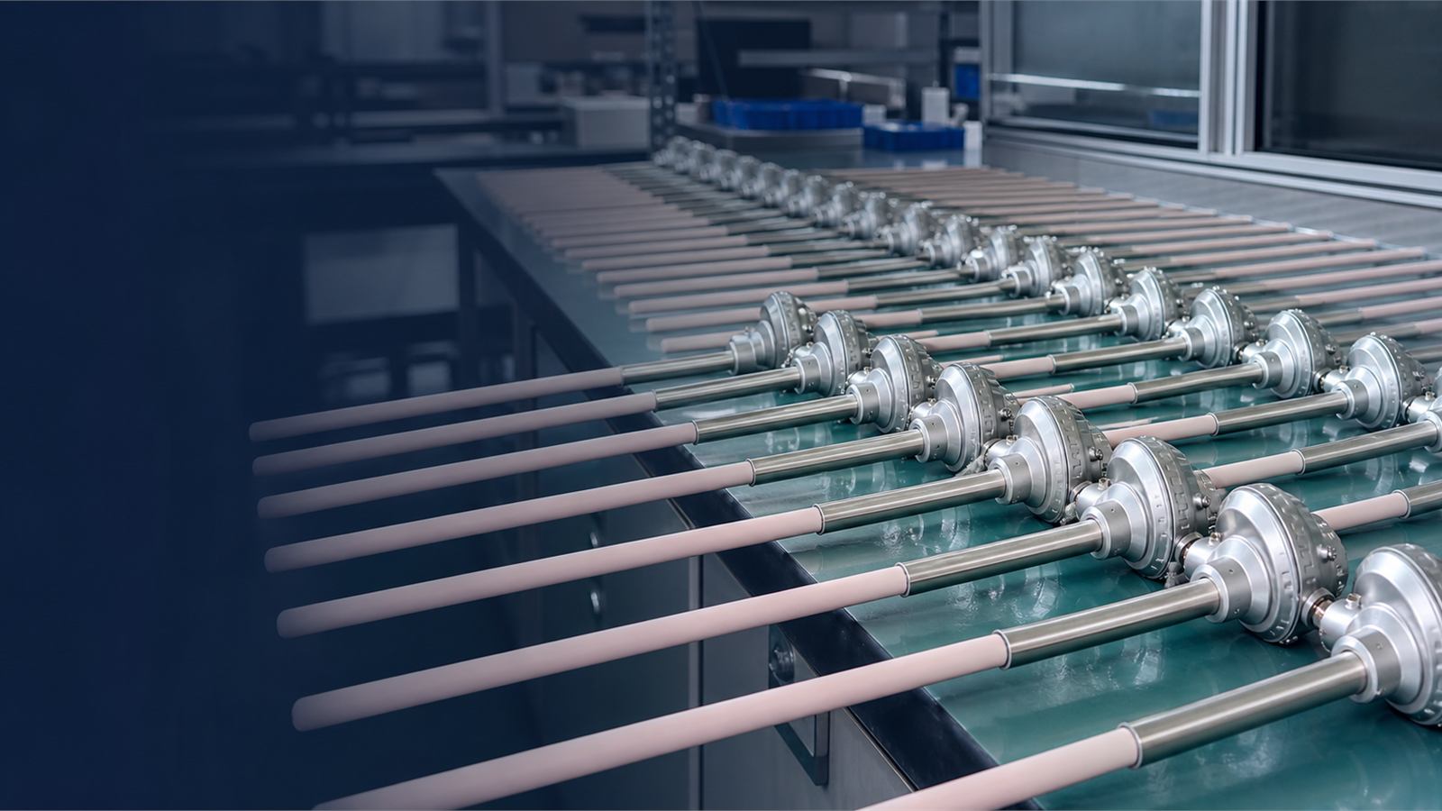 Industrial thermocouples arranged for quality inspection
